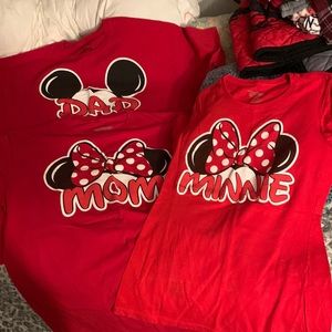 Dad, Mom and Minnie T-shirts